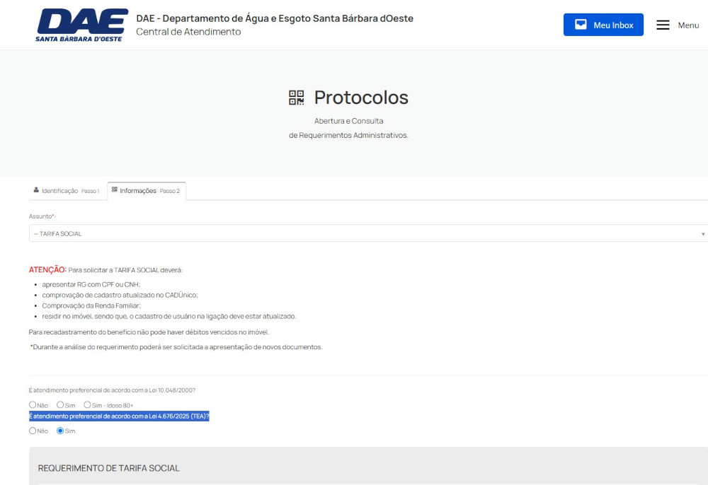 DAE prioriza atendimento para autistas na Tarifa Residencial Social