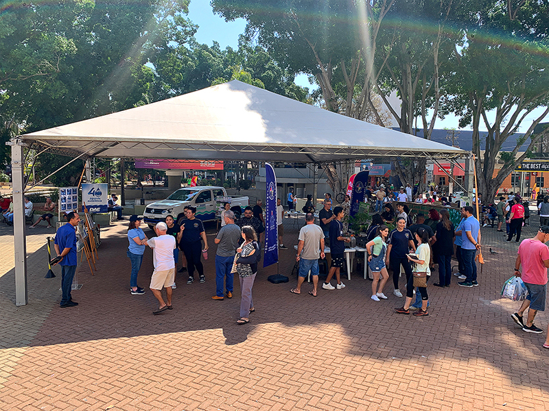 Ação do DAE na Praça Central celebra 40 anos da Autarquia e aproxima comunidade