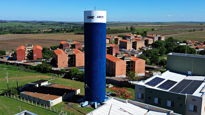Foto: DAE de Santa Bárbara inicia revitalização de reservatórios antigos