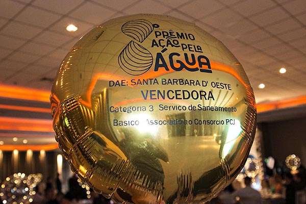 Foto: DAE de Santa Bárbara é premiado com o “Oscar da Água” - Prêmio Ação pela Água