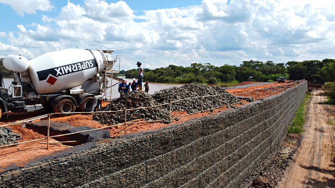 Obra da nova represa avança em Santa Bárbara